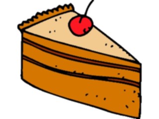 Sticker Custom Preview Image #061508 Food Drink Desserts Cheesecake Slice