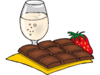 Sticker Custom Preview Image #061516 Food Drink Desserts Chocolate Strawberry
