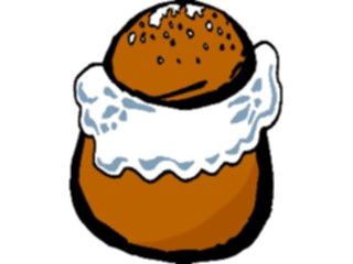 Sticker Custom Preview Image #061521 Food Drink Desserts Cream Puff2