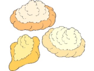 Sticker Custom Preview Image #061522 Food Drink Desserts Cream Puffs