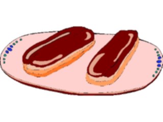 Sticker Custom Preview Image #061552 Food Drink Desserts Eclair2