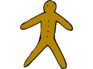 Sticker Custom Preview Image #061580 Food Drink Desserts Ginger Bread Boy02