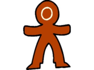 Sticker Custom Preview Image #061581 Food Drink Desserts Ginger Bread Boy03
