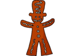 Sticker Custom Preview Image #061583 Food Drink Desserts Ginger Bread Boy05