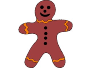 Sticker Custom Preview Image #061586 Food Drink Desserts Ginger Bread Boy08