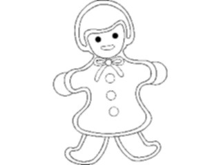 Sticker Custom Preview Image #061590 Food Drink Desserts Ginger Bread Girl1