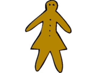 Sticker Custom Preview Image #061591 Food Drink Desserts Ginger Bread Girl2