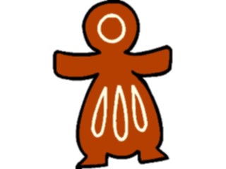 Sticker Custom Preview Image #061592 Food Drink Desserts Ginger Bread Girl3