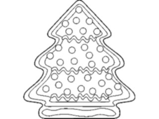 Sticker Custom Preview Image #061599 Food Drink Desserts Ginger Bread Tree