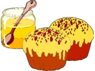 Sticker Custom Preview Image #061601 Food Drink Desserts Honeybun
