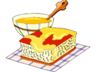 Sticker Custom Preview Image #061602 Food Drink Desserts Honeycake