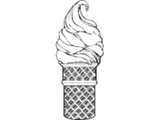 Sticker Custom Preview Image #061612 Food Drink Desserts Ice Cream Cone01