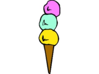 Sticker Custom Preview Image #061625 Food Drink Desserts Ice Cream Cone14
