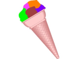 Sticker Custom Preview Image #061636 Food Drink Desserts Ice Cream Cone25
