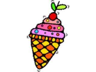 Sticker Custom Preview Image #061656 Food Drink Desserts Ice Cream Cone45