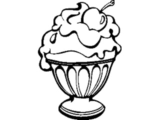 Sticker Custom Preview Image #061692 Food Drink Desserts Ice Cream Sundae05