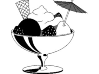 Sticker Custom Preview Image #061693 Food Drink Desserts Ice Cream Sundae06