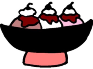 Sticker Custom Preview Image #061703 Food Drink Desserts Ice Cream Sundae16