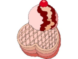 Sticker Custom Preview Image #061719 Food Drink Desserts Ice Cream Waffle Cone
