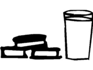 Sticker Custom Preview Image #061723 Food Drink Desserts Milk Cookies