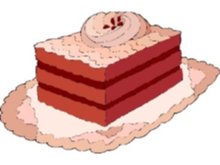 Sticker Custom Preview Image #061801 Food Drink Desserts Sponge Cake