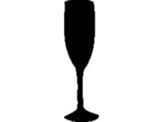 Sticker Custom Preview Image #061839 Food Drink Dinner Service Champagne Flute1