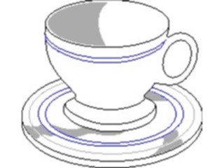 Sticker Custom Preview Image #061878 Food Drink Dinner Service Cup Saucer2