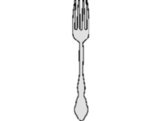 Sticker Custom Preview Image #061894 Food Drink Dinner Service Fork02