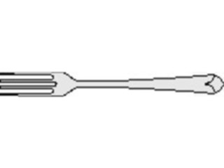 Sticker Custom Preview Image #061895 Food Drink Dinner Service Fork03