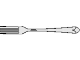 Sticker Custom Preview Image #061897 Food Drink Dinner Service Fork05