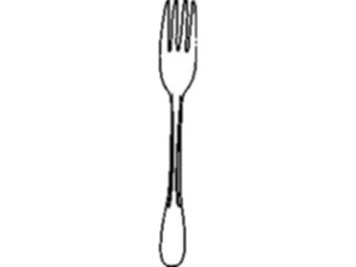 Sticker Custom Preview Image #061902 Food Drink Dinner Service Fork10