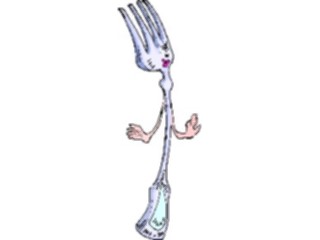 Sticker Custom Preview Image #061911 Food Drink Dinner Service Fork19