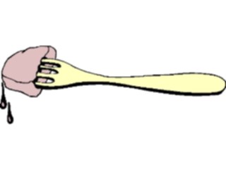 Sticker Custom Preview Image #061921 Food Drink Dinner Service Forkwith Food