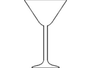 Sticker Custom Preview Image #061958 Food Drink Dinner Service Glass Martini1