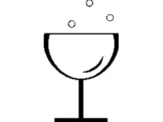 Sticker Custom Preview Image #062007 Food Drink Dinner Service Goblet4