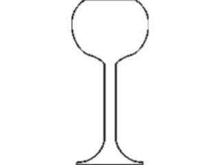 Sticker Custom Preview Image #062008 Food Drink Dinner Service Goblet5