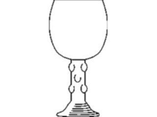 Sticker Custom Preview Image #062009 Food Drink Dinner Service Goblet6