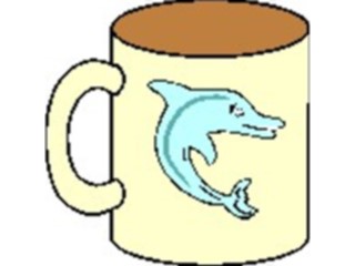 Sticker Custom Preview Image #062055 Food Drink Dinner Service Mug Dolphin