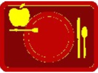 Sticker Custom Preview Image #062079 Food Drink Dinner Service Place Setting02