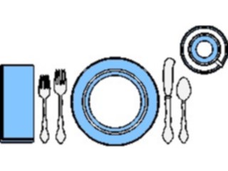 Sticker Custom Preview Image #062080 Food Drink Dinner Service Place Setting03