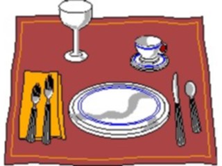 Sticker Custom Preview Image #062084 Food Drink Dinner Service Place Setting07