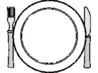 Sticker Custom Preview Image #062089 Food Drink Dinner Service Place Setting12