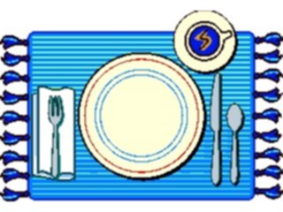 Sticker Custom Preview Image #062096 Food Drink Dinner Service Place Setting19
