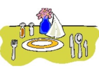 Sticker Custom Preview Image #062101 Food Drink Dinner Service Place Setting24