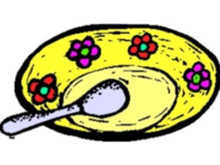 Sticker Custom Preview Image #062136 Food Drink Dinner Service Plate Spoon