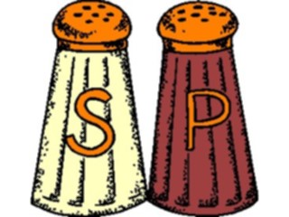 Sticker Custom Preview Image #062143 Food Drink Dinner Service Salt Pepper Shakers5