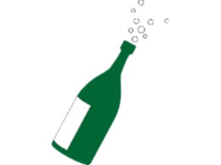 Sticker Custom Preview Image #062342 Food Drink Drinks Alcoholic Champagne Bottle03