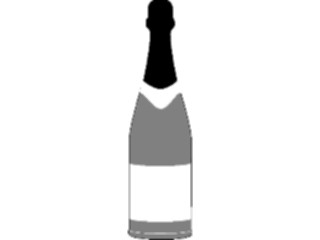 Sticker Custom Preview Image #062344 Food Drink Drinks Alcoholic Champagne Bottle05