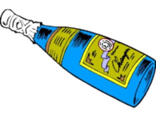 Sticker Custom Preview Image #062346 Food Drink Drinks Alcoholic Champagne Bottle07