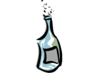 Sticker Custom Preview Image #062349 Food Drink Drinks Alcoholic Champagne Bottle10
